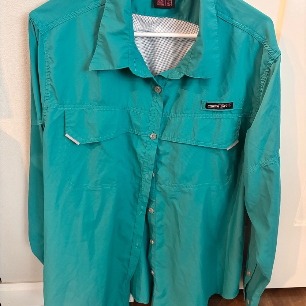 Blue Lightweight Shirt Jacket with Breathable Fabric
